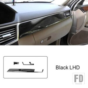 メルセデスベンツ ステンレスセンターコンソールパネル装飾カバートリム Eクラス W212 2010-2013 LHD インテリア - Black