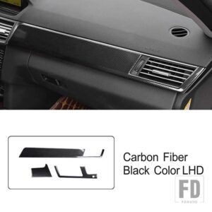 メルセデスベンツ ステンレスセンターコンソールパネル装飾カバートリム Eクラス W212 2010-2013 LHD インテリア - Carbon Fiber Color