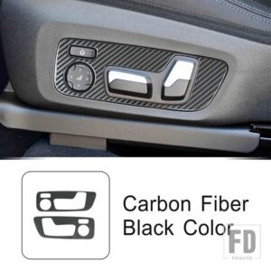BMW ステンレスシート調整ボタンフレーム装飾カバートリム X3 X4 G01 G02 2018-2022 インテリア - Carbon Fiber Color