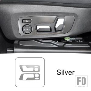 BMW ステンレスシート調整ボタンフレーム装飾カバートリム X3 X4 G01 G02 2018-2022 インテリア - Silver