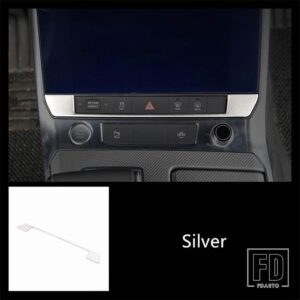 アウディ ステンレス中央ギアシフトパネルカバートリム A6 C8 2019 カーセンターコンソールボタンフレーム装飾 - 1 piece5