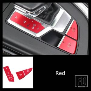アウディ P ボタン電子ハンドブレーキ装飾カバートリム A4 B9 2017-2021 LHD インテリアアクセサリー - Red
