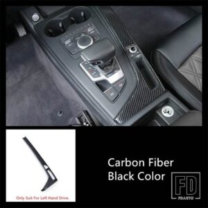 アウディ センターコンソールギアシフトカバートリム ABS A4 B9 2017-2019 カーボンカラーエアアウトレットフレーム装飾 - 1 piece3