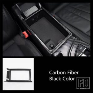 アウディ センターコンソールギアシフトカバートリム ABS A4 B9 2017-2019 カーボンカラーエアアウトレットフレーム装飾 - 1 piece4