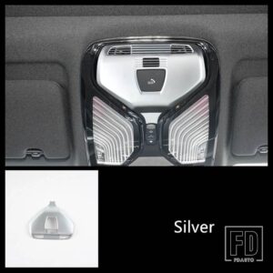 BMW ルーフ読書ランプパネル装飾カバートリム 5/3シリーズ G30 G20 G28 2018-2020 ドームライトインテリアアクセサリー - Silver