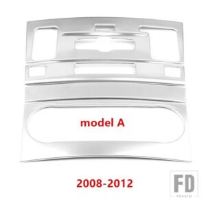メルセデスベンツ センターコンソールエアコン CD フレームカバー GLK X204 2008-2012 ステンレスエアアウトレットトリム - 4 Pieces