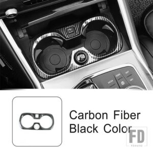 BMW センターコンソール水カップホルダーフレーム装飾カバートリム 3シリーズ G20 2020-2022 インテリアアクセサリー - Carbon Fiber Color