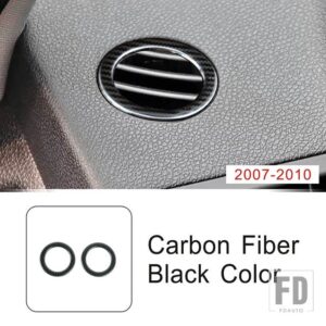 メルセデスベンツ ステンレスダッシュボード空調アウトレットリング装飾カバートリム Cクラス W204 2007-2014 スタイリング - 2 pieces