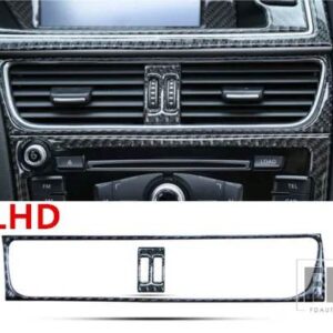 アウディ カーボンインテリアコントロール CD パネルカバートリム A4 B8 A5 2009-2015 空調アウトレットフレーム装飾トリム - LHD Air vents