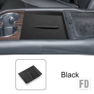 テスラ リアアームレスト収納ボックスシリコンパッド装飾カバートリムモデル S 2023 インテリアアクセサリー - 1 piece2