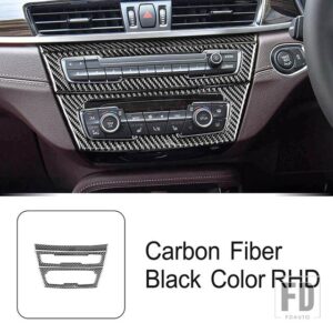 BMW カーボンセンターコンソールフレーム装飾カバートリム X1 X2 F48 2016-2022 インテリアアクセサリー - RHD