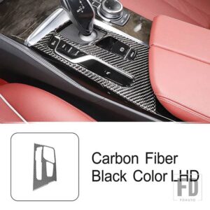 BMW カーボンセンターコンソールギアシフトフレーム装飾カバートリム 5シリーズ G30 2018-2023 スタイリングインテリアアクセサリー - LHD