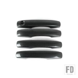 フォード ドアハンドルフレーム装飾カバートリムレンジャー 2023 2024 ドアノブ外装アクセサリー - A Carbon Fiber Color