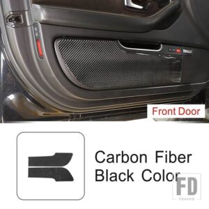 アウディ カーボンドア抗キックパネル装飾カバートリム A8 2004-2012 スタイリングインテリアアクセサリー - front door