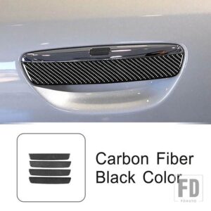 アウディ カーボンドアハンドルボウルステッカー装飾カバートリム A8 2004-2012 外装アクセサリー - Door Handle
