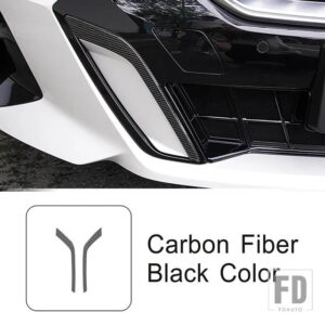 BMW フロントバンパー装飾ストリップ 5シリーズ I5 G60 2024 外装アクセサリー - Carbon Fiber Color