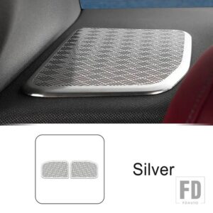 BMW ステンレストランクオーディオスピーカー装飾カバートリム 5シリーズ I5 G60 2024 インテリアアクセサリー - Silver