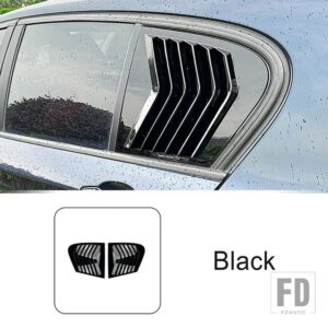 BMW リア三角シャッターパネル装飾カバートリム 1シリーズ F20 118I 120I 2011-2019 外装アクセサリー - Black