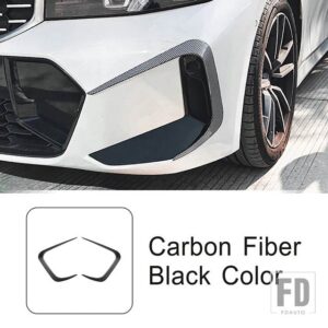 BMW フロント風ナイフ装飾ストリップ 3シリーズ G20 G21 LCI M スポーツ 2023 + 外装アクセサリー - Carbon Fiber Color