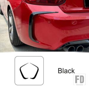 BMW リア風ナイフ装飾ストリップ 2シリーズ M2 F87 2016-2021 外装アクセサリー - Black
