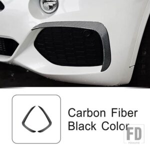 BMW フロント風ナイフ装飾ストリップ X5 F15 M スポーツ 2014-2018 外装アクセサリー - Carbon Fiber Color