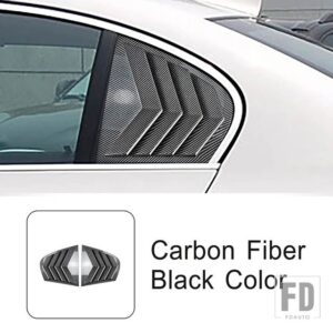 BMW リア三角シャッターパネル装飾カバートリム 5シリーズ E60 2004-2010 外装アクセサリー - Carbon Fiber Color