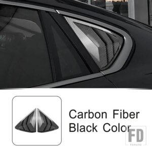 BMW リア三角シャッターパネル装飾カバートリム X6 F16 2015-2019 外装アクセサリー - Carbon Fiber Color