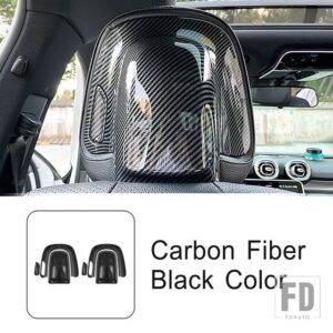 メルセデスベンツ フロントシートヘッドレストパネル装飾カバートリム Eクラス W214 2024 インテリアアクセサリー - Carbon Fiber Color