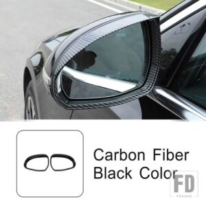 メルセデスベンツ バックミラーレインシールドフレーム装飾カバートリム Eクラス W214 2024 外装アクセサリー - Carbon Fiber Color
