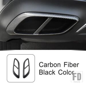 メルセデスベンツ テール喉フレーム装飾カバートリム Eクラス W214 2024 自動車外装アクセサリー - Carbon Fiber Color
