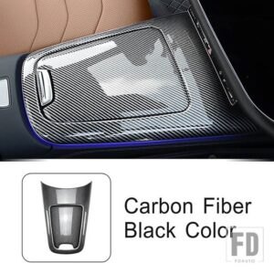 メルセデスベンツ センターコンソールパネル装飾カバートリム Eクラス W214 2024 インテリアアクセサリー - Carbon Fiber Color