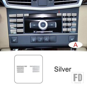 メルセデスベンツ センターコンソールボタンデカール装飾カバートリム GLK Eクラス X204 W212 インテリアアクセサリー - A