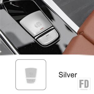 BMW 電子パーキングブレーキボタンデカール装飾カバートリム 5シリーズ G30 2018-2022 合金インテリア - Silver