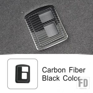 アウディ ステンレストランクハンドルフレーム装飾カバートリム A6 C8 2019-2022 インテリアアクセサリー - Carbon Fiber Color