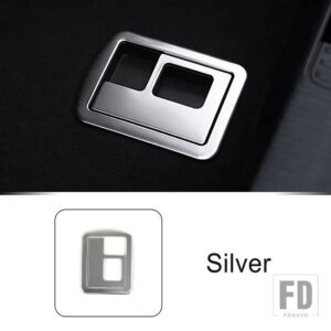 アウディ ステンレストランクハンドルフレーム装飾カバートリム A6 C8 2019-2022 インテリアアクセサリー - Silver