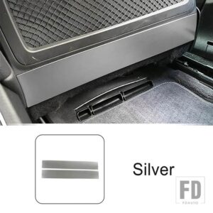 アウディ ステンレスシート抗キックパネル装飾カバートリム A6 C8 2019-2022 インテリアアクセサリー - Silver