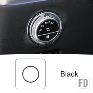 メルセデスベンツ ステンレスヘッドライト調整リング装飾カバートリム Cクラス W206 2022 2023 インテリア - Black