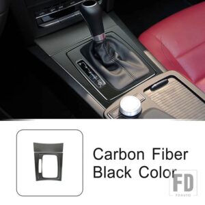 メルセデスベンツ ステンレスセンターコンソールギアシフトパネル装飾カバートリム Cクラス W204 GLK X204 スタイリング - Carbon Fiber Color