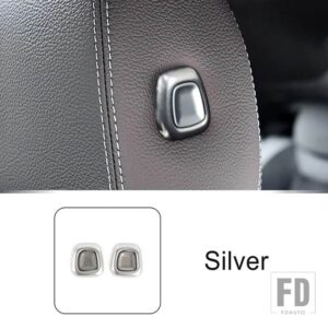 メルセデスベンツ ステンレスヘッドレストボタンスパンコール装飾カバートリム Aクラス W177 2019-2022 インテリア - Silver