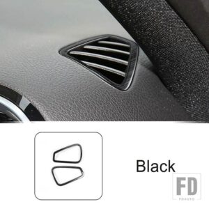 メルセデスベンツ ステンレスダッシュボード空調コンセントフレーム装飾カバートリム Aクラス W177 CLA C118 2019-2022 - Black