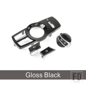 BMW ヘッドライトスイッチボタン装飾カバートリム 5 6 7シリーズ 5GT X3 X4 F10 F07 F01 F25 F26 インテリア - 4 pieces5
