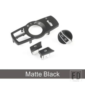 BMW ヘッドライトスイッチボタン装飾カバートリム 5 6 7シリーズ 5GT X3 X4 F10 F07 F01 F25 F26 インテリア - 4 pieces10