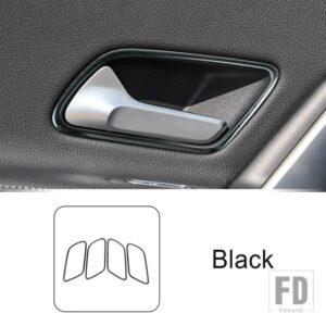 メルセデスベンツ ステンレスドアハンドルフレーム装飾カバートリム Aクラス W177 CLA C118 2019-2022 インテリア - Black