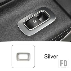 メルセデスベンツ ステンレスドアトランクボタンスイッチフレーム装飾カバートリム Aクラス W177 CLA C118 2019-2022 - Silver