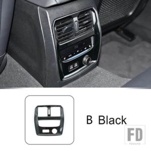 BMW ステンレスリア空調アウトレットフレーム装飾カバートリム 3シリーズ G20 G28 2020-2022 インテリア - B Black