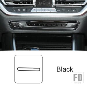 BMW ステンレスセンターコンソールボタンフレーム装飾カバートリム 3シリーズ G20 G28 2020-2022 インテリア - Black