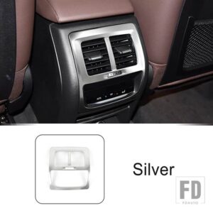 BMW ステンレスリア空調アウトレットフレーム装飾カバートリム X3 X4 G01 G02 2018-2022 インテリア - Silver