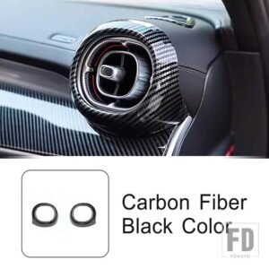 メルセデスベンツ カーボンカラーセンターコンソール空調ベントフレーム装飾カバートリム GLC X254 2023 スタイリング - 2 pieces
