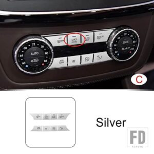 メルセデスベンツ センターコンソール空調ボタンデカール装飾カバートリム ML GL GLE GLS インテリア - C