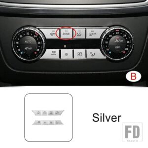 メルセデスベンツ センターコンソール空調ボタンデカール装飾カバートリム ML GL GLE GLS インテリア - B